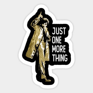 Unraveling Clues With Columbo A Detective's Pursuit Sticker